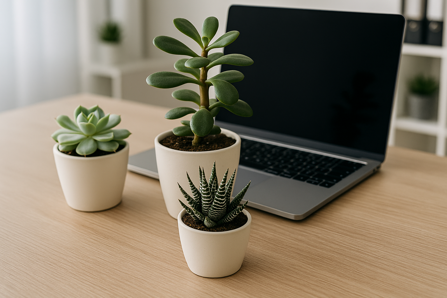 succulents at the office