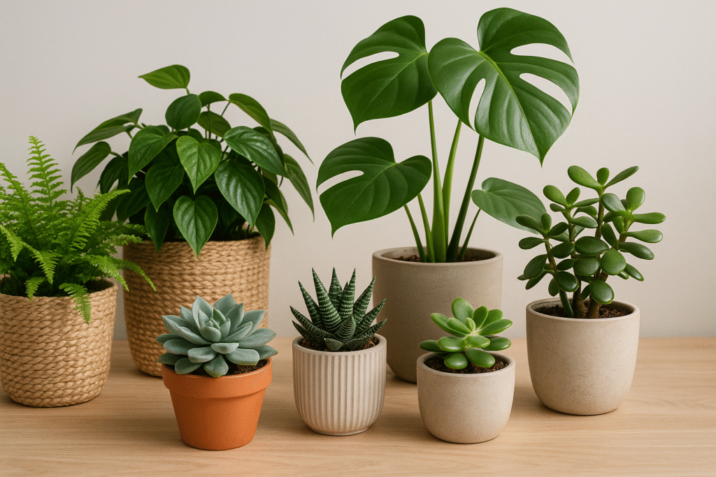 Succulenten combineren met andere kamerplanten